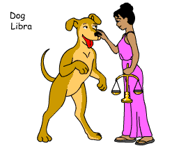 Dog/Libra pair illustration