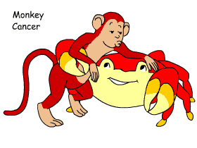 Monkey/Cancer pair illustration