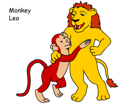 Monkey/Leo pair illustration