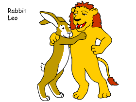 Rabbit/Leo pair illustration