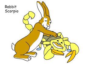 Rabbit/Scorpio pair illustration