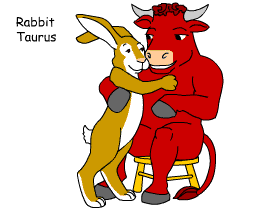 Rabbit/Taurus pair illustration