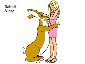 Rabbit/Virgo pair illustration