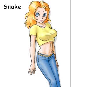 Snake female in sex