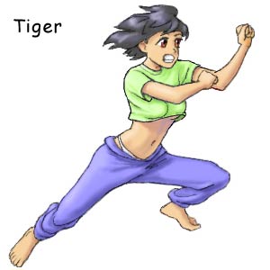 Tiger female in sex