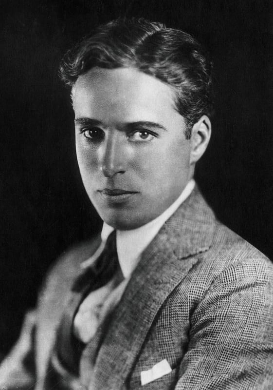 Public-domain 1921 portrait of Charlie Chaplin