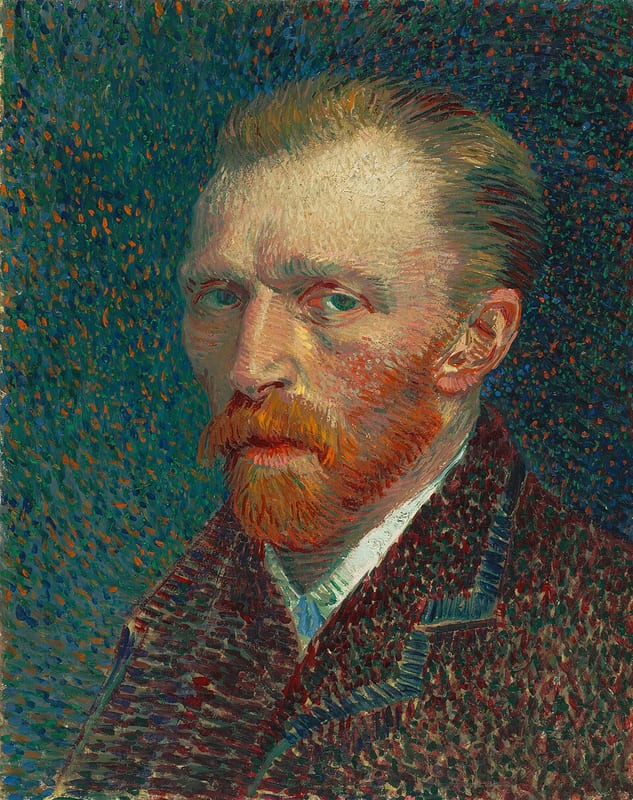 Public-domain self-portrait of Vincent van Gogh